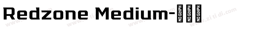 Redzone Medium字体转换
